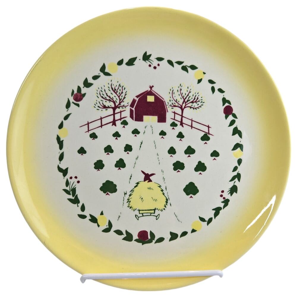 Brock of California | California Farmhouse Yellow Plate | Size 11 inches